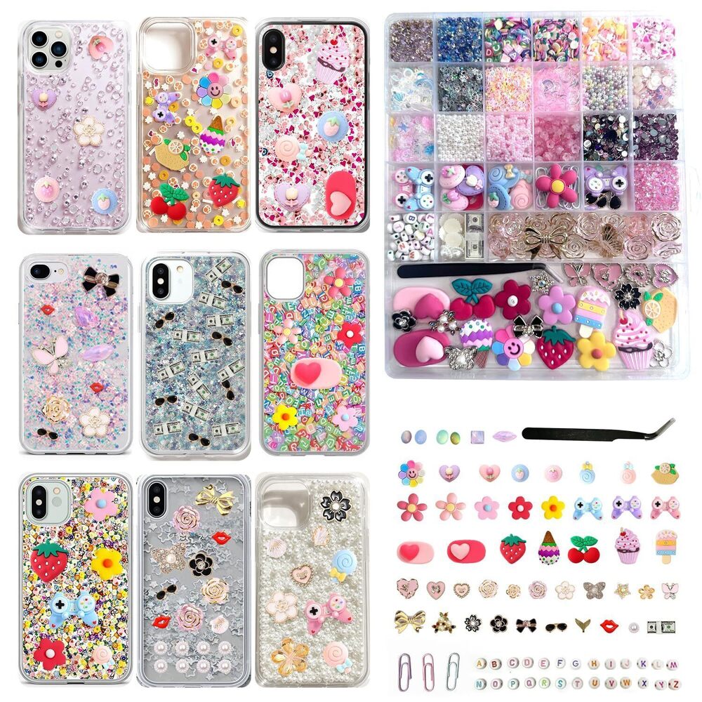 2462 5000Pcs Junk Case Charms Kit Scrapbooking kit Phone Charm Making kit